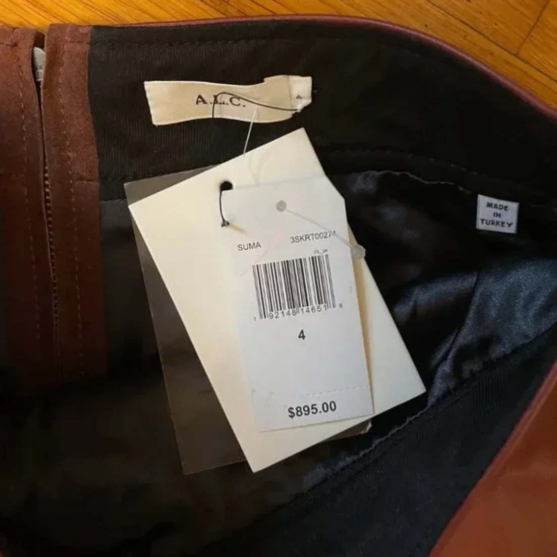 A.L.C Moss Vegan Leather Skirt - Image 2