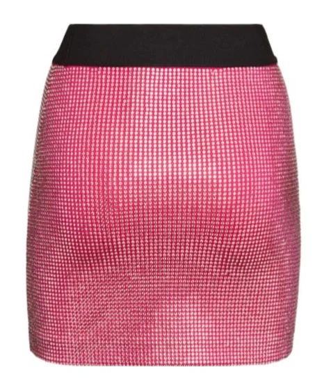 Dolce & Gabbana Embellished jersey mini skirt w/ logo - Image 2