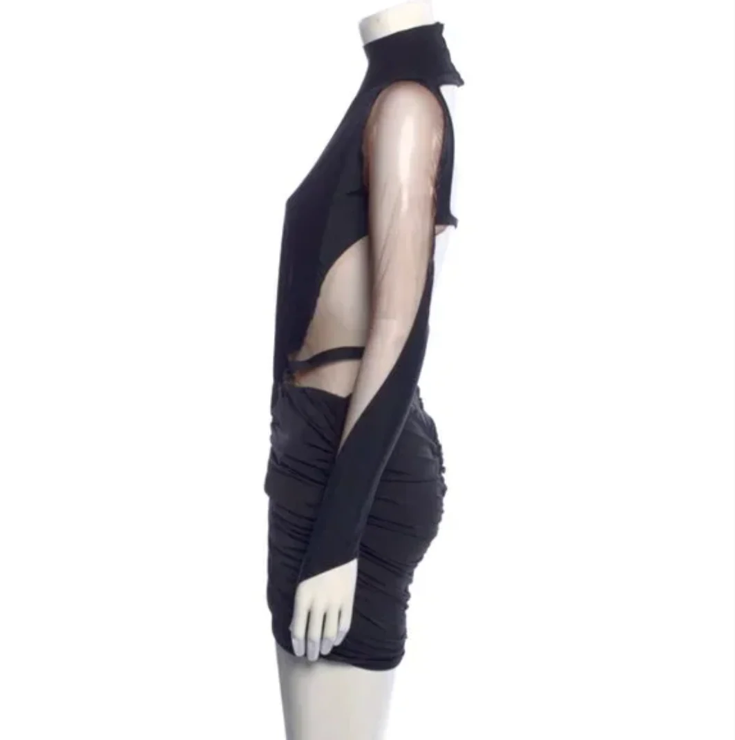 Mugler Turtleneck Mini Dress - Image 2