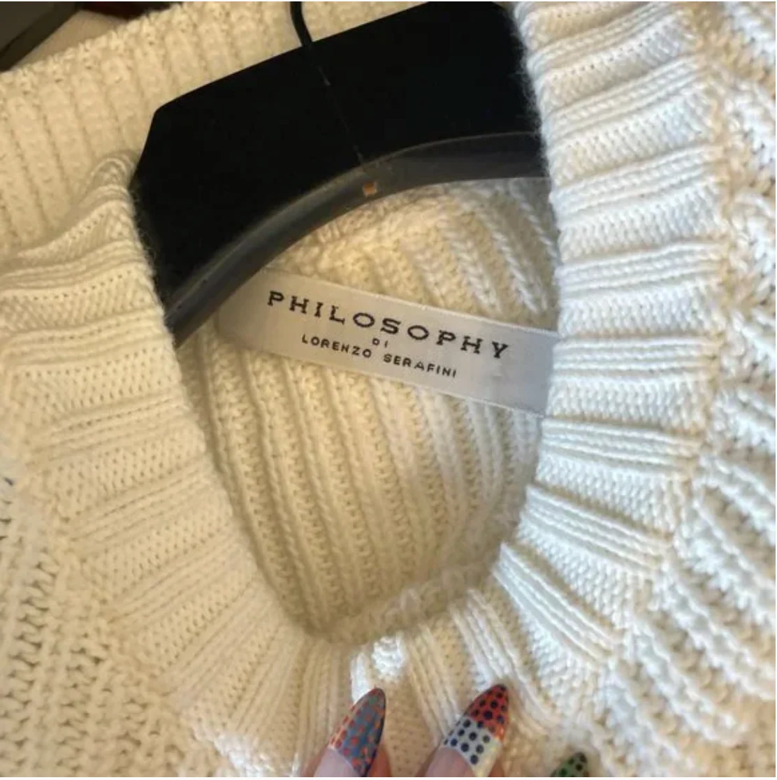 Philosophy Di Lorenzo Serafini Cropped Tassel Sweater - Image 4